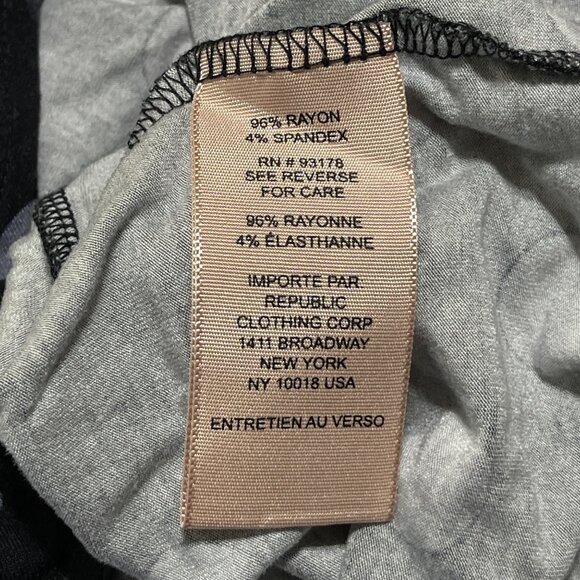 Philosphy Woman Knit Top Shirt Blue Black Dot Size 2X Stretch - Picture 6 of 7